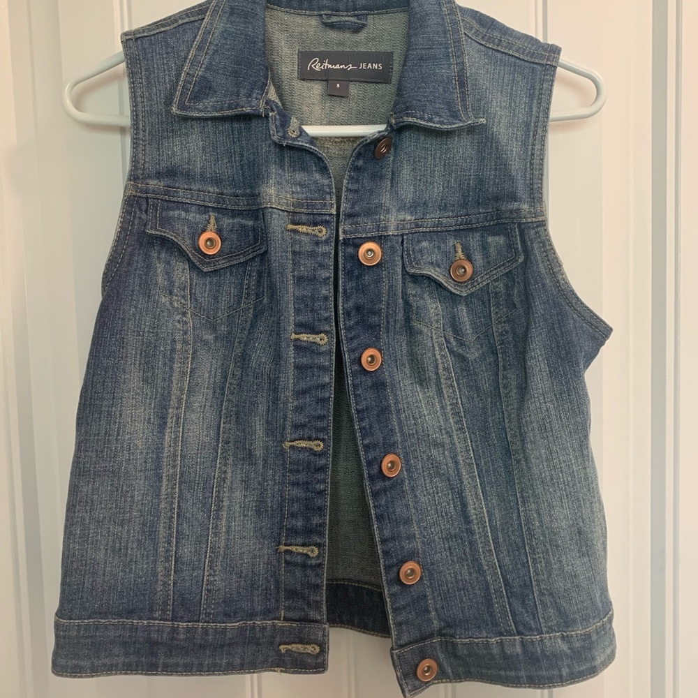 Jean jacket vest